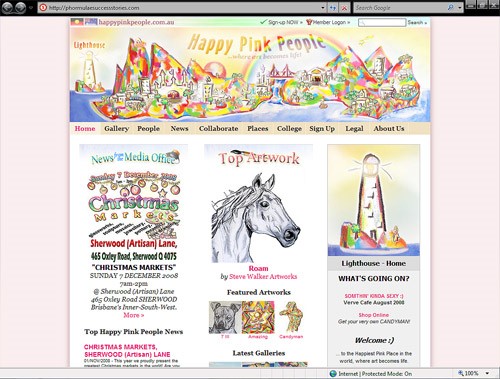 Happy Pink People website