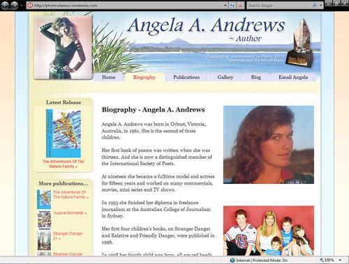 Angela A Andrews website
